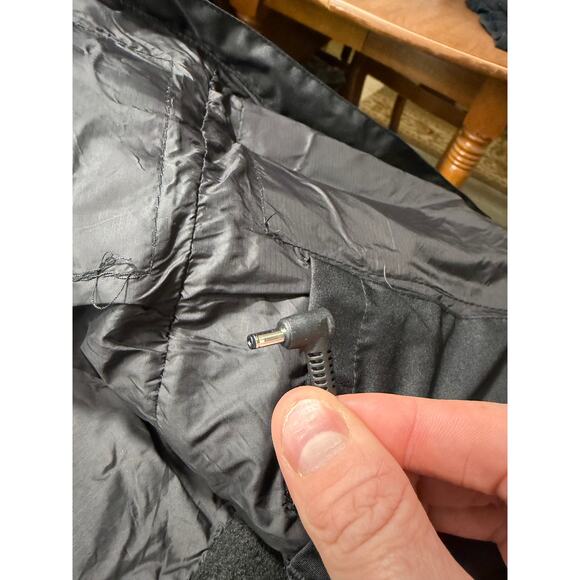Venustas Heated Jacket Black Womens Medium Fleece Lined Windbreaker No Battery - Picture 8 of 13